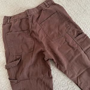 Garage brown carpenter pants